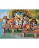 Puzzle SunsOut - Fishing on the Dock, 300 piese XXL (Sunsout-28039)