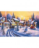 Puzzle SunsOut - Geno Peoples: A Winter Story, 550 piese (Sunsout-51359)