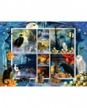 Puzzle SunsOut - Halloween Stamps Spooky, 1000 piese (Sunsout-55926)