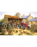 Puzzle SunsOut - Helping Dad, 300 piese XXL (Sunsout-26614)