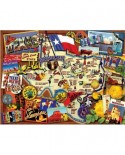 Puzzle SunsOut - Kate Ward Thacker: Texas - The Lone Star State, 500 piese (Sunsout-70024)