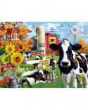 Puzzle SunsOut - Lori Schory: Dairy Farm, 300 piese XXL (Sunsout-35078)