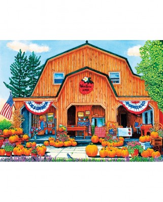 Puzzle SunsOut - Thelma Winter: Weiss Farm Pumpkins, 500 piese (Sunsout-32710)