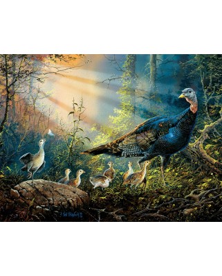 Puzzle SunsOut - Turkey in the Sun Rays, 300 piese XXL (Sunsout-36205)