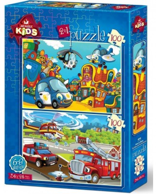 Puzzle Art Puzzle - Rescue, 2x100 piese (4516)