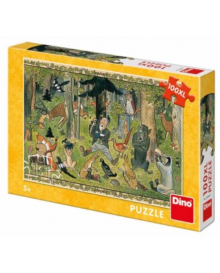 Puzzle Dino - Josef Lada: Fairy Tales, 100 piese XXL (34348)