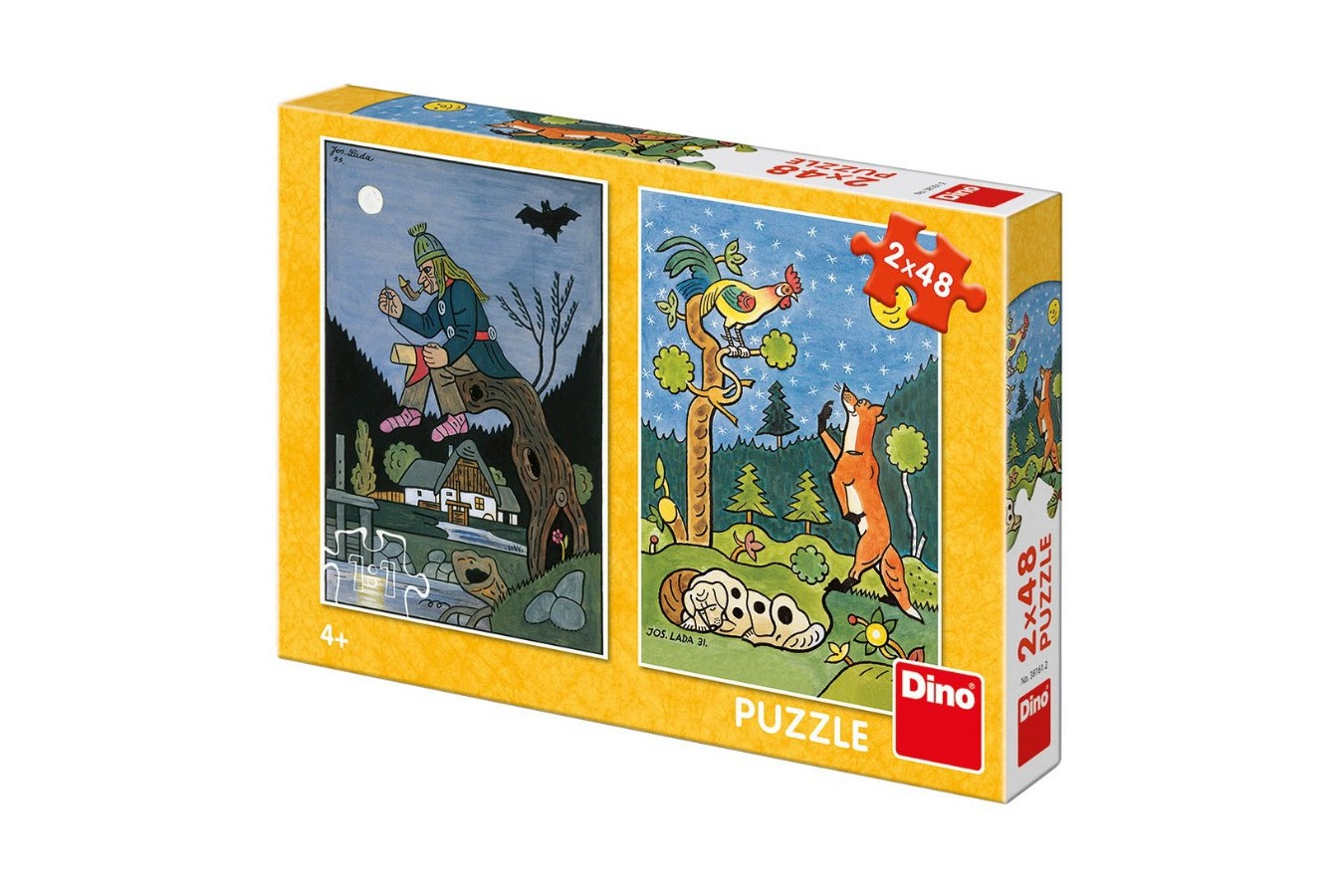 Puzzle Dino - Fairy Tales, 2x48 piese (38161)