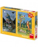 Puzzle Dino - Fairy Tales, 2x48 piese (38161)