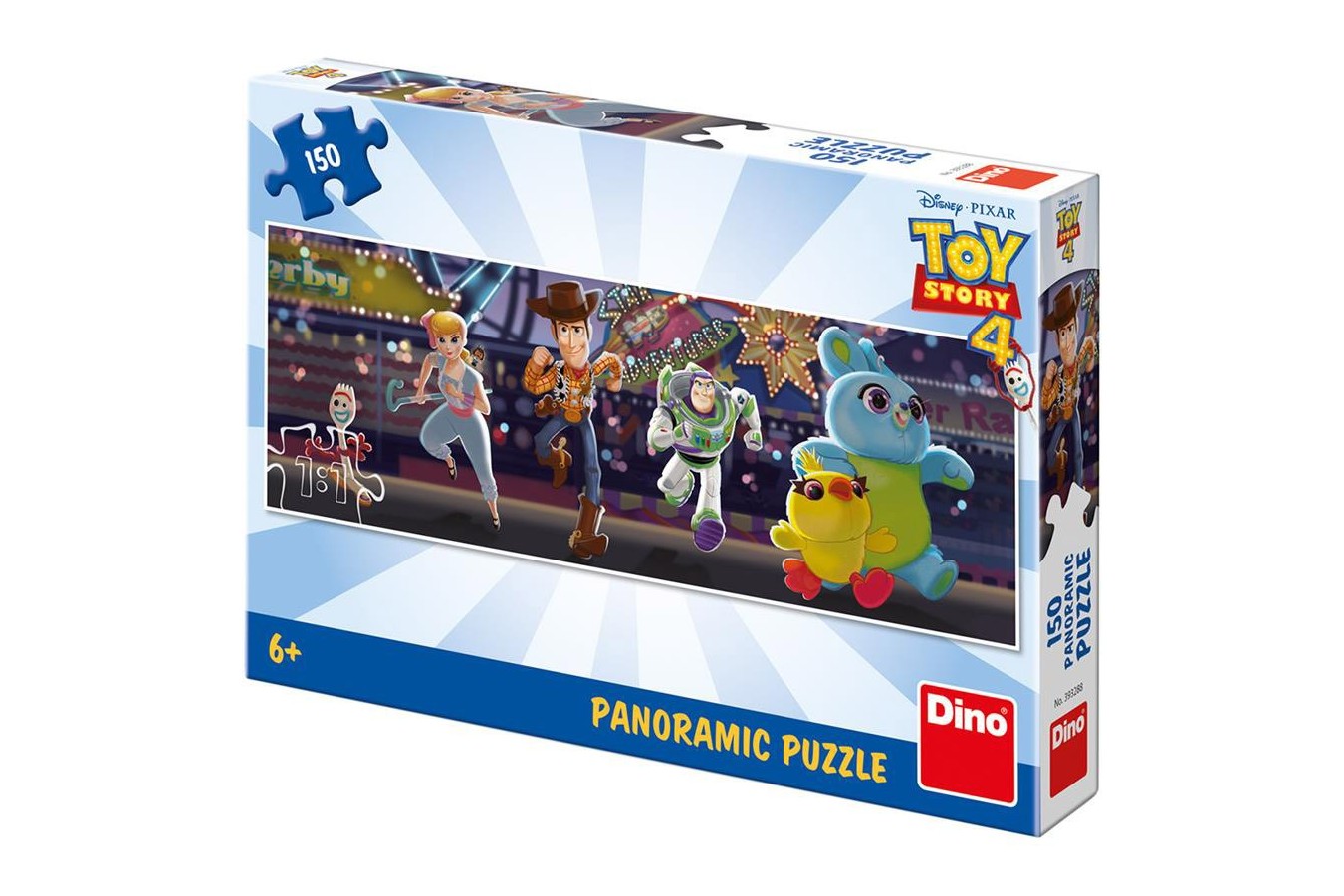 Puzzle panoramic Dino - Toy Story 4, 150 piese (39328)
