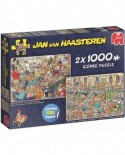 Puzzle Jumbo - Jan Van Haasteren: New Year Party, 2x1000 piese (19082)