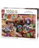 Puzzle King International - Kittens in the Kitchen, 1000 piese (55847)