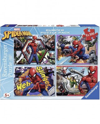 Puzzle Ravensburger - Spider-Man, 4x100 piese (06914)