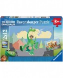 Puzzle Ravensburger - The Good Dinosaur, 2x12 piese (07595)