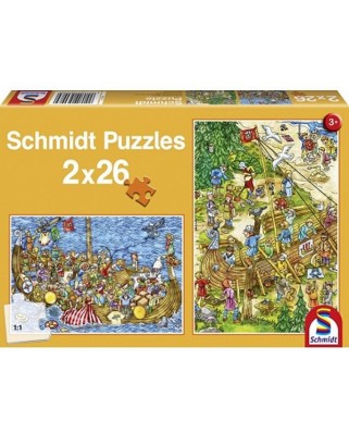 Puzzle Schmidt - Vikings, 2x26 piese (56008)
