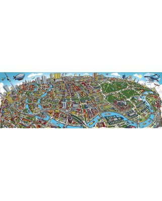 Puzzle panoramic Schmidt - Cityscape Berlin, 1000 piese (59594)