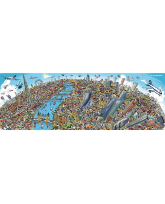 Puzzle panoramic Schmidt - Cityscape London, 1000 piese (59596)