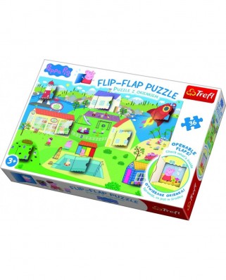 Puzzle Trefl - Flip-Flpa Puzzle - Peppa Pig, 36 piese (14274)