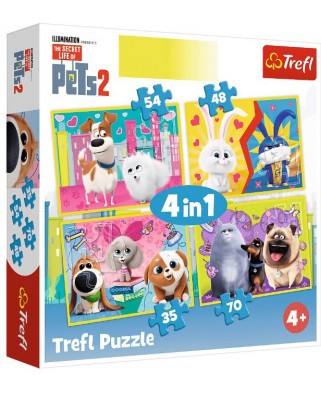 Puzzle Trefl - The Secret Life of Pets 2, 35/48/54/70 piese (34319)
