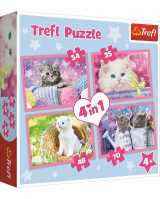 Puzzle Trefl - Kittens, 35/48/54/70 piese (34330)