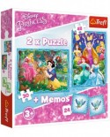 Puzzle Trefl - Memo - Disney Princess, 30/48 piese (90815)
