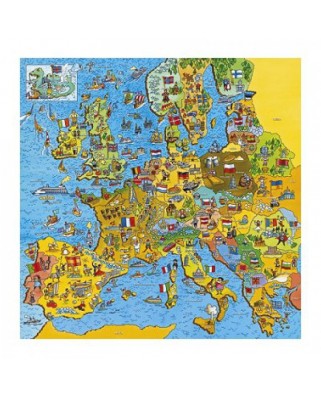 Puzzle Gibsons - Europe Map, 200 piese (3751)