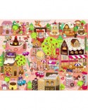 Puzzle din plastic Pintoo - Candy Village, 80 piese (T1013)