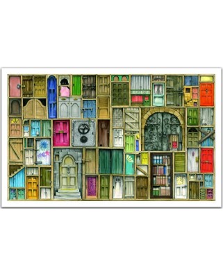 Puzzle din plastic Pintoo - Closed Doors, 1000 piese (H1201)