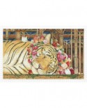 Puzzle din plastic Pintoo - Cotton Lion - Goodnight Tiger, 1000 piese (H2146)