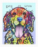 Puzzle din plastic Pintoo - Dean Russo: Dog Is Love, 500 piese (H2039)