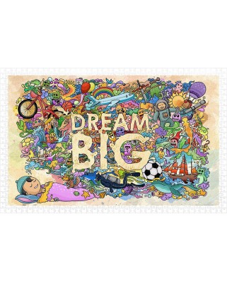 Puzzle din plastic Pintoo - Dream Big, 1000 piese (H1671)