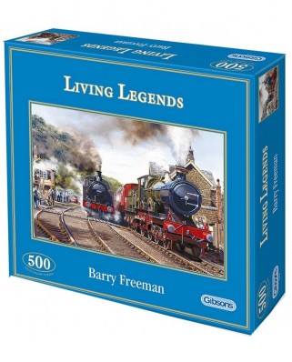 Puzzle Gibsons - Legendary Locomotives, 500 piese (6398)
