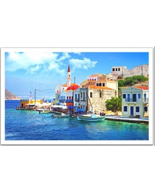Puzzle din plastic Pintoo - Greece The beautiful bay, 1000 piese (H1240)
