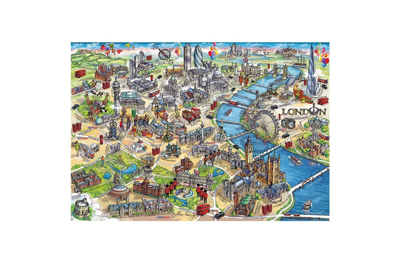Puzzle Gibsons - London Landmarks, 1000 piese (49849)