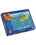Puzzle Gibsons - Map of the world, 250 piese (43682)