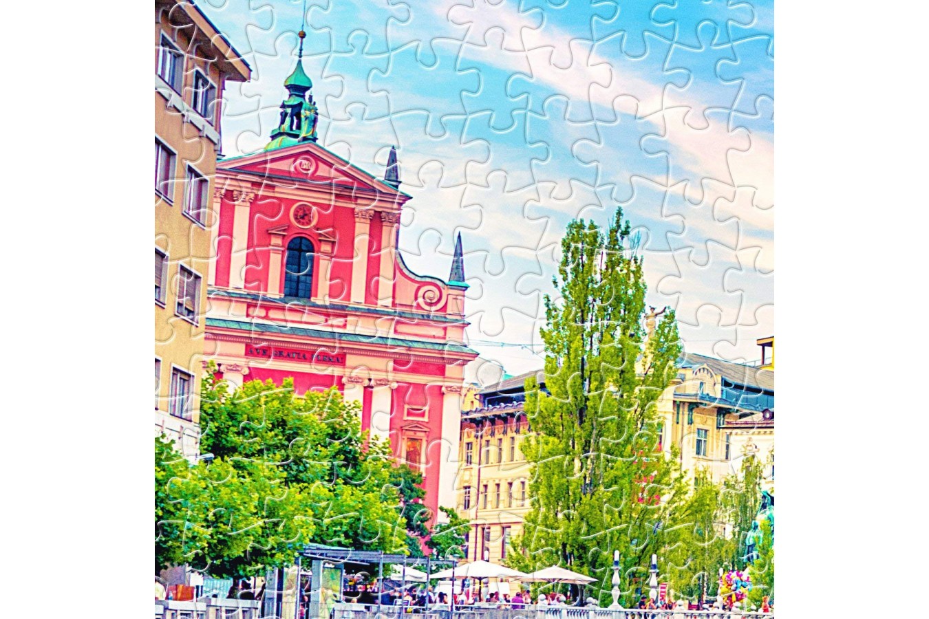 Puzzle din plastic Pintoo - Ljubljana, Slovenia, 1000 piese (H2031)