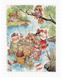 Puzzle din plastic Pintoo - Pao Mian: The Leisure Life of the Cats, 300 piese (H2112)