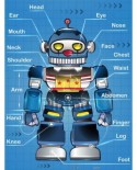 Puzzle din plastic Pintoo - Robot, 48 piese (T1010)