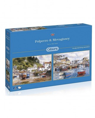 Puzzle Gibsons - Mevagissey and Polperro, 2x500 piese (12200)