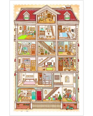 Puzzle din plastic Pintoo - Sweet Home, 1000 piese (H1643)
