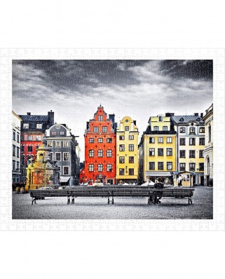 Puzzle din plastic Pintoo - The Old Town of Stockholm, Sweden, 500 piese (H1937)