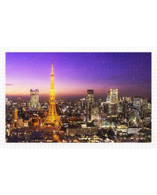 Puzzle din plastic Pintoo - Tokyo Tower, Japan, 1000 piese (H1769)