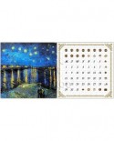 Puzzle din plastic Pintoo - Vincent Van Gogh: Calendar Showpiece - Starry Night Over the Rhone, 200 piese (H1778)