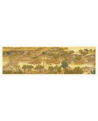 Puzzle panoramic din plastic Pintoo - Bears Along The River During The Qingming Festival, 2000 piese (H1906)