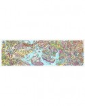 Puzzle panoramic din plastic Pintoo - Tom Parker: Dino City and Bay, 2000 piese (H1954)