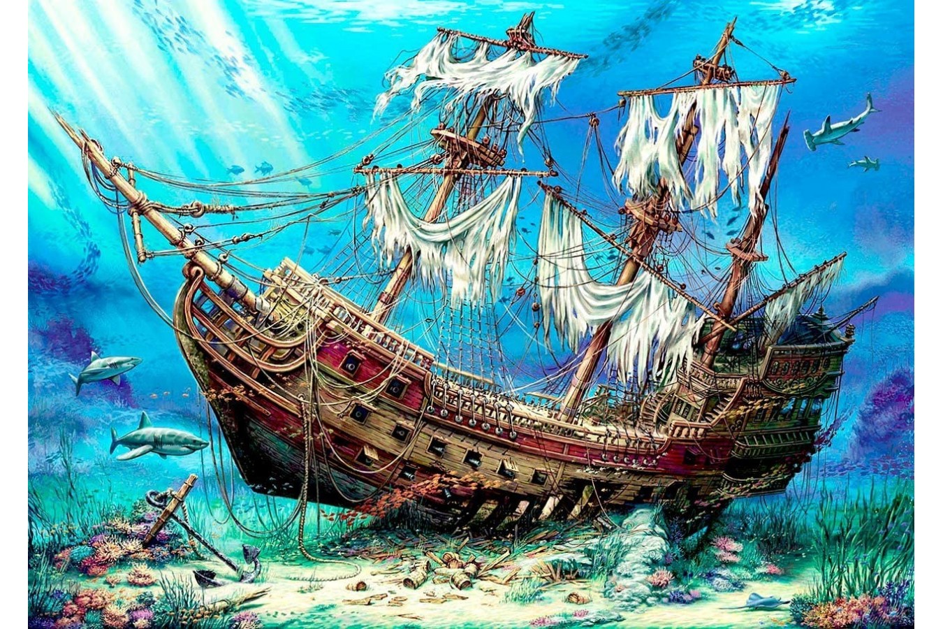 Puzzle Anatolian - Shipwreck Sea, 1500 piese (P4558)