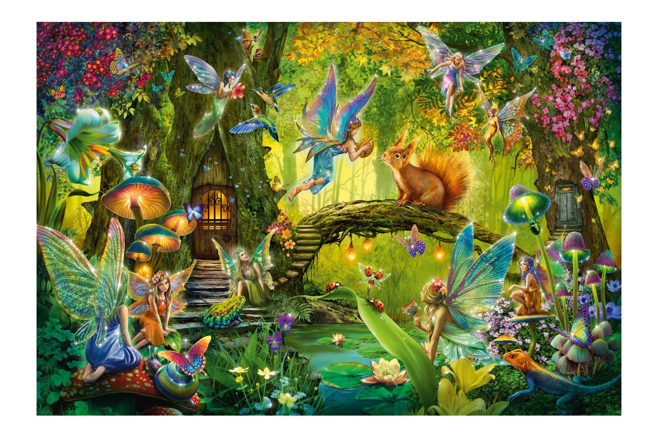 Puzzle Schmidt - Fairies In The Forest, 200 piese, contine bacheta magica (56333)