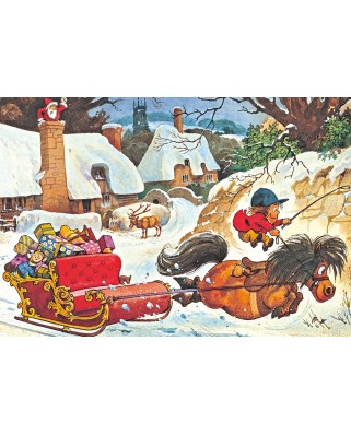 Puzzle Gibsons - Norman Thelwell: A Thelwell Christmas, 500 piese (51993)