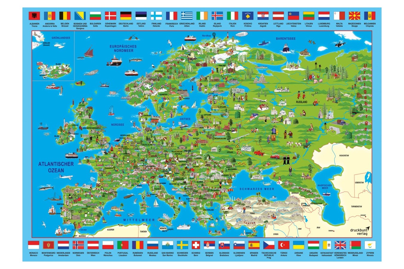 Puzzle Schmidt - Discover Europe, 500 piese (58373)