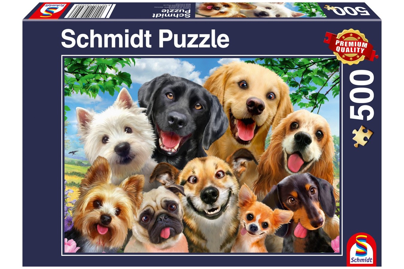 Puzzle Schmidt - Dog Selfie, 500 piese (58390)
