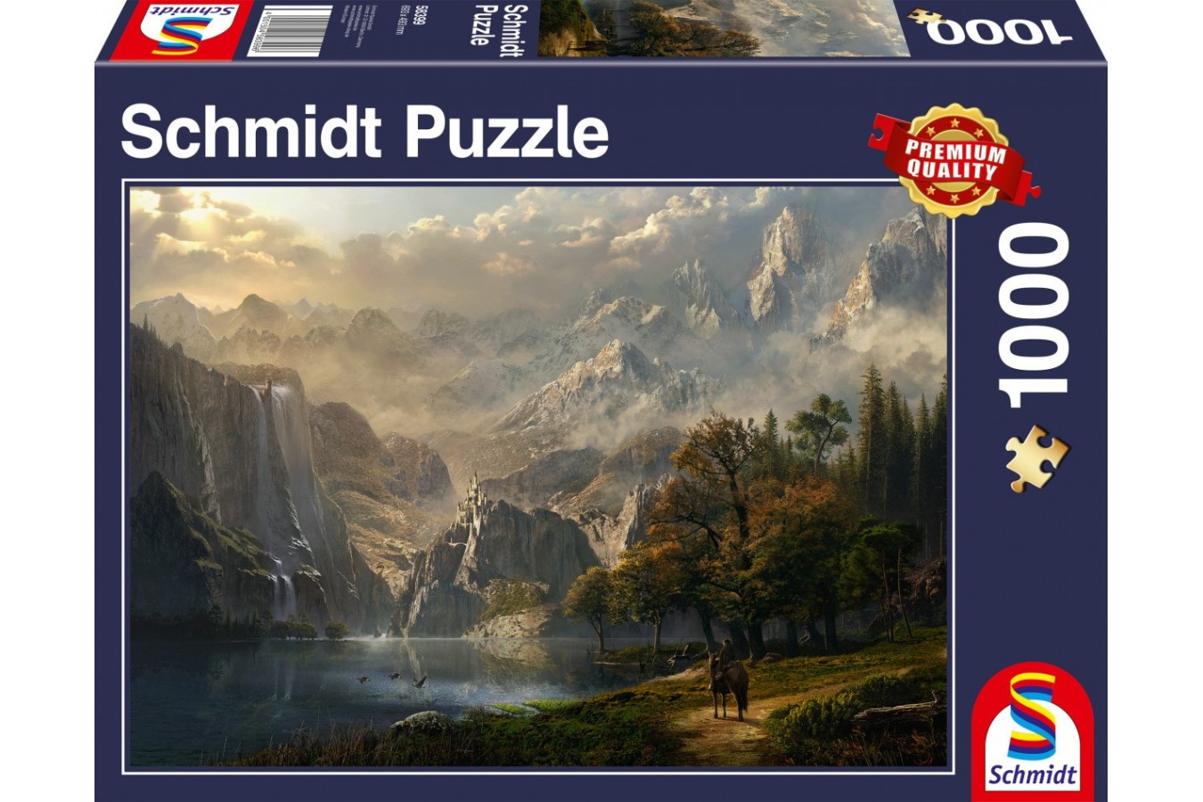 Puzzle Schmidt - Pastoral Waterfall, 1000 piese (58399)